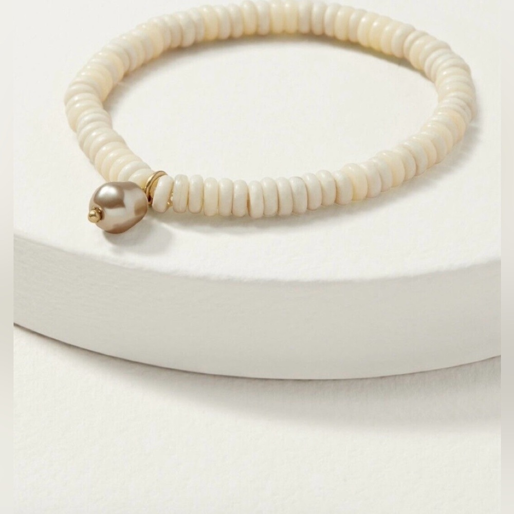 Modern Bohemian beaded Stretch bracelet.
